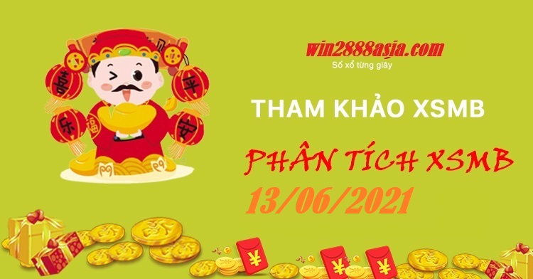 Soi cầu XSMB 13-6-2021 Win2888