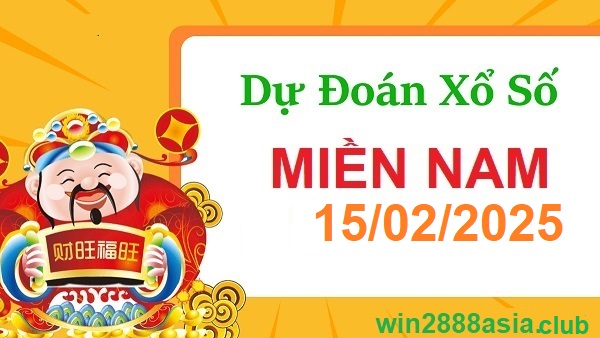 Soi cầu XSMN 15-02-2025 Win2888 Chốt số lô đề miền nam thứ 7