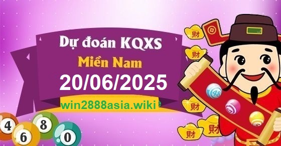 Soi cầu XSMN 20-06-2025 Win2888 Dự đoán cầu lô miền nam thứ 6
