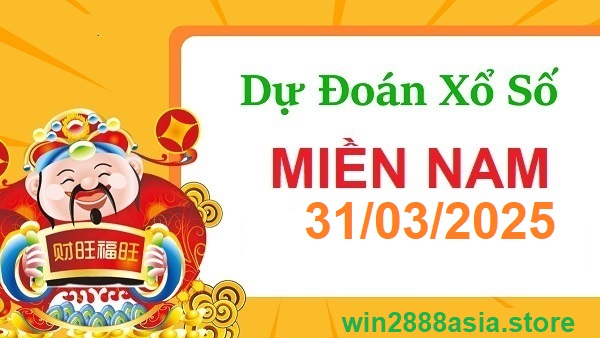 Soi cầu XSMN Win2888 31-03-2025 Dự đoán xổ số miền nam thứ 2