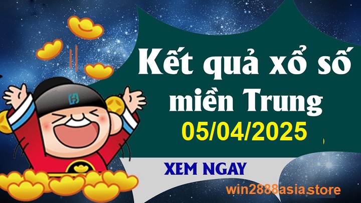 Soi cầu XSMT 05-04-2025 Win2888 Chốt số Cầu Lô Miền Trung thứ 7
