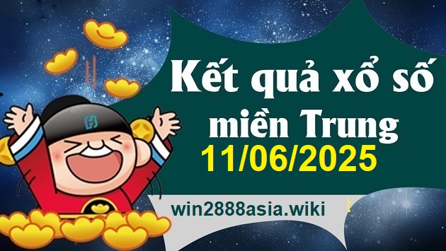 Soi cầu XSMT 11-06-2025 Win2888 Chốt số Xỉu Chủ Miền Trung thứ 4