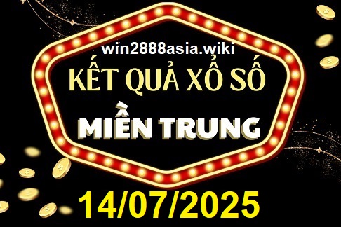Soi cầu XSMT 14-07-2025 Win2888 Chốt số xổ số miền trung thứ 2