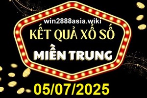 Soi cầu XSMT 05-07-2025 Win2888 Chốt số lô đề miền trung thứ 7