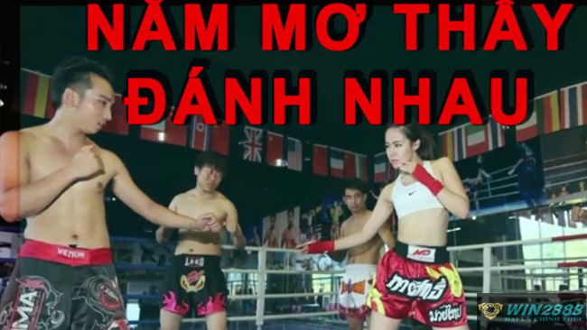 mơ đánh nhau cầu số mấy