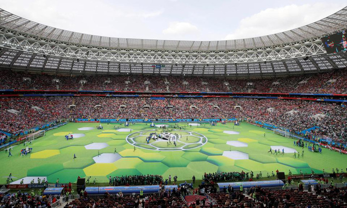 Lễ khai mạc World cup2018 đầy sôi động và cuốn hút với đầy đủ 32 đội bóng - Win2888asia